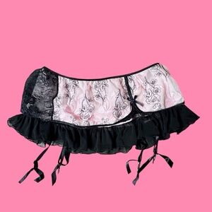 Cosabella Black and Pink Lace Lingerie